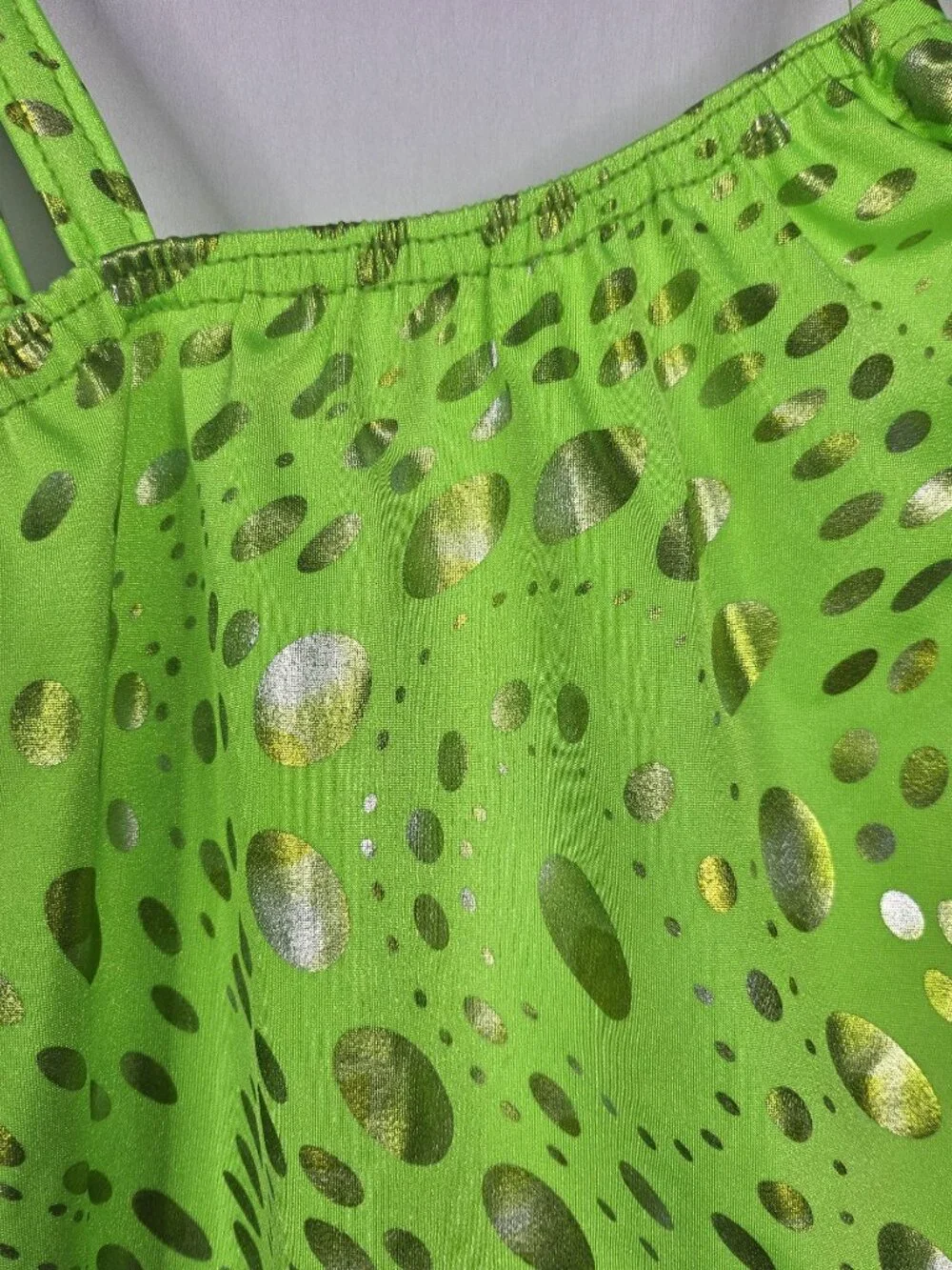 Costume Gallery | Girls Lime Green Dance Costume | Jazz Recital | Child M